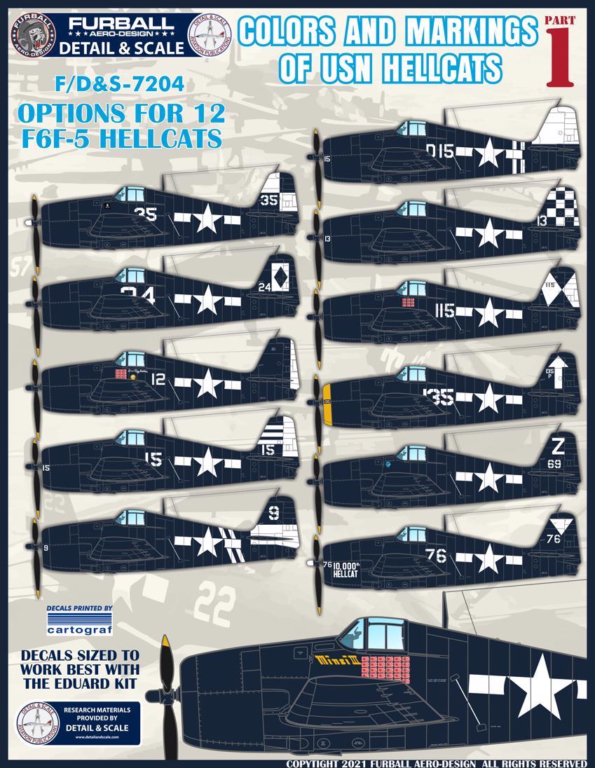 Furball Aero-Design FBDS7204 1:72 Grumman Hellcat