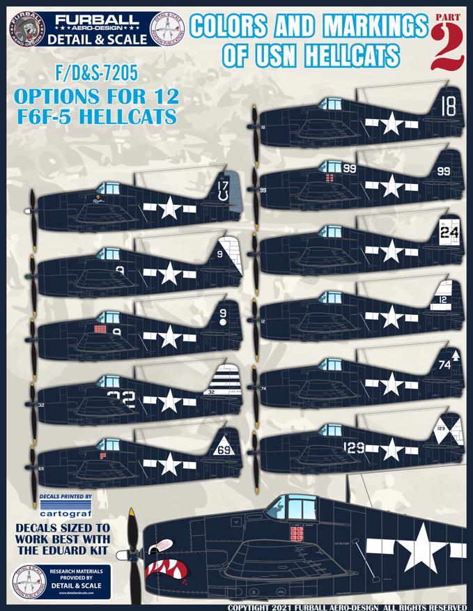 Furball Aero-Design FBDS7205 1:72 Grumman Hellcat