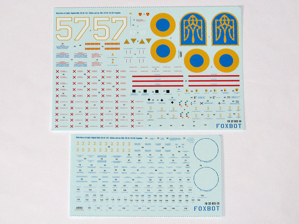 Foxbot Decals FBOT32013 1:32 Digital falcons: Mikoyan MiG-29