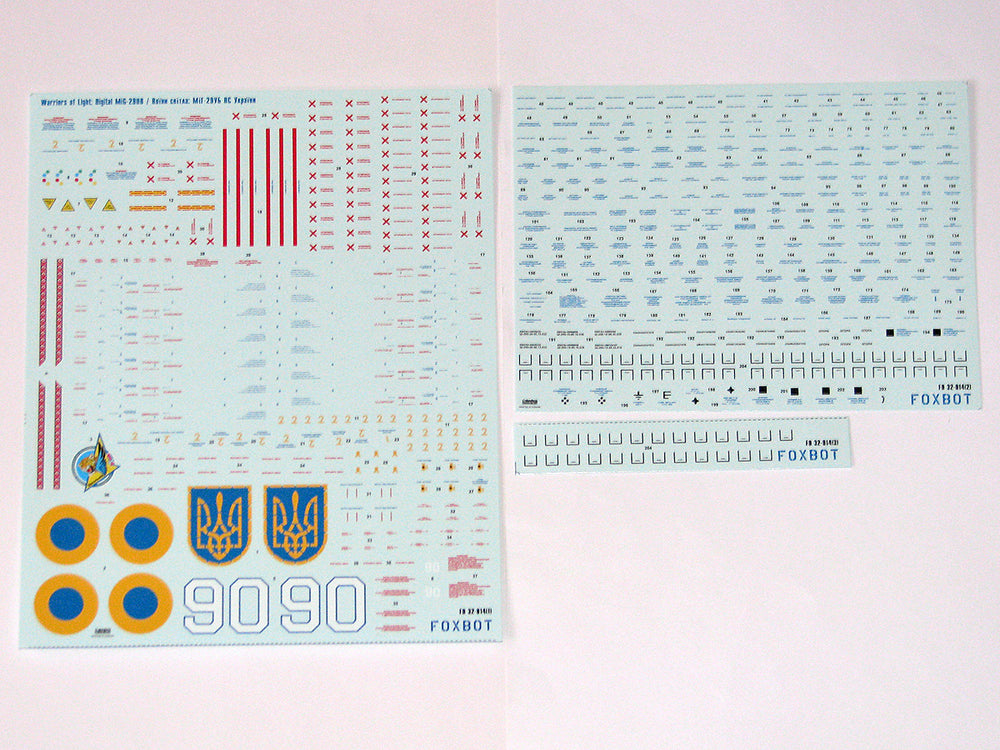 Foxbot FBOT32014A Ukrainian MiG-29UB Digital Camo Decals 1:32