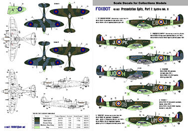 Foxbot Decals FBOT48002 1:48 Supermarine Spitfire Mk.II 1