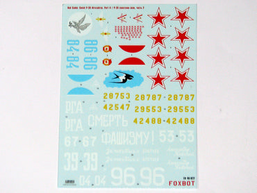Foxbot FBOT48022 Soviet P-39 Red Snake Pt 2 & Stencils 1:48