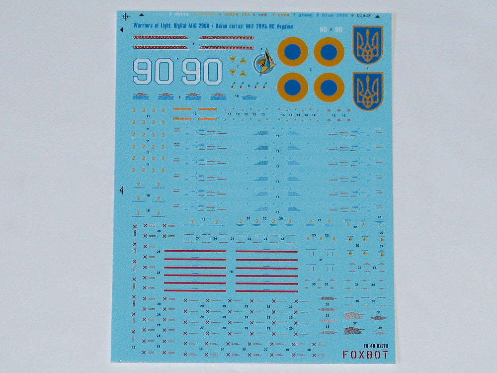 Foxbot Decals FBOT48027 1:48 Pixel Mikoyan MiG-29UB