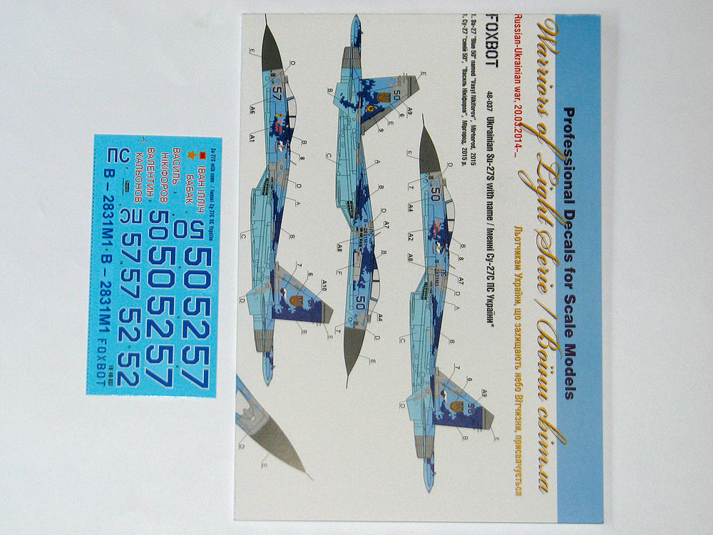 Foxbot Decals FBOT48037 1:48 Ukrainian Sukhoi Su-27S