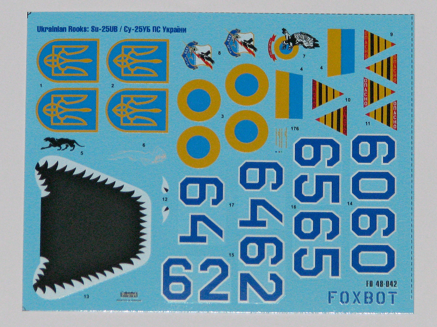 Foxbot Decals FBOT48042 1:48 Ukrainian Rooks: Sukhoi Su-25UB