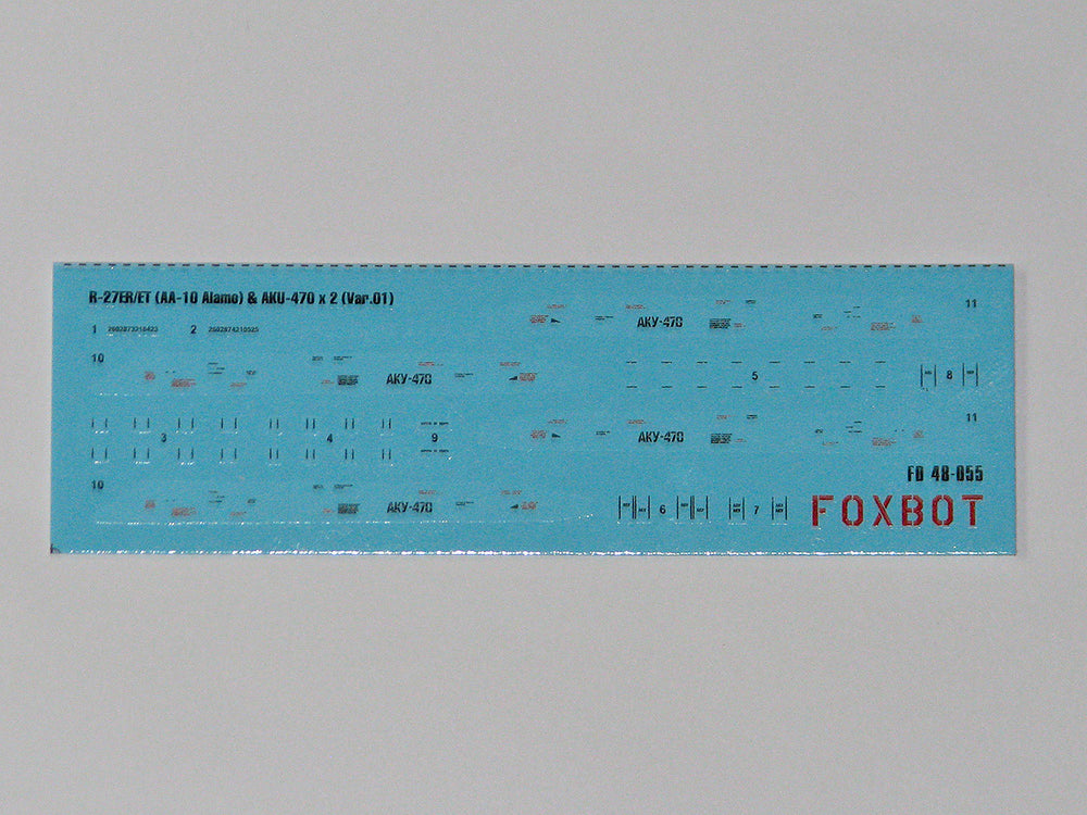 Foxbot Decals FBOT48055 1:48 Soviet Missile R-27ER/ET