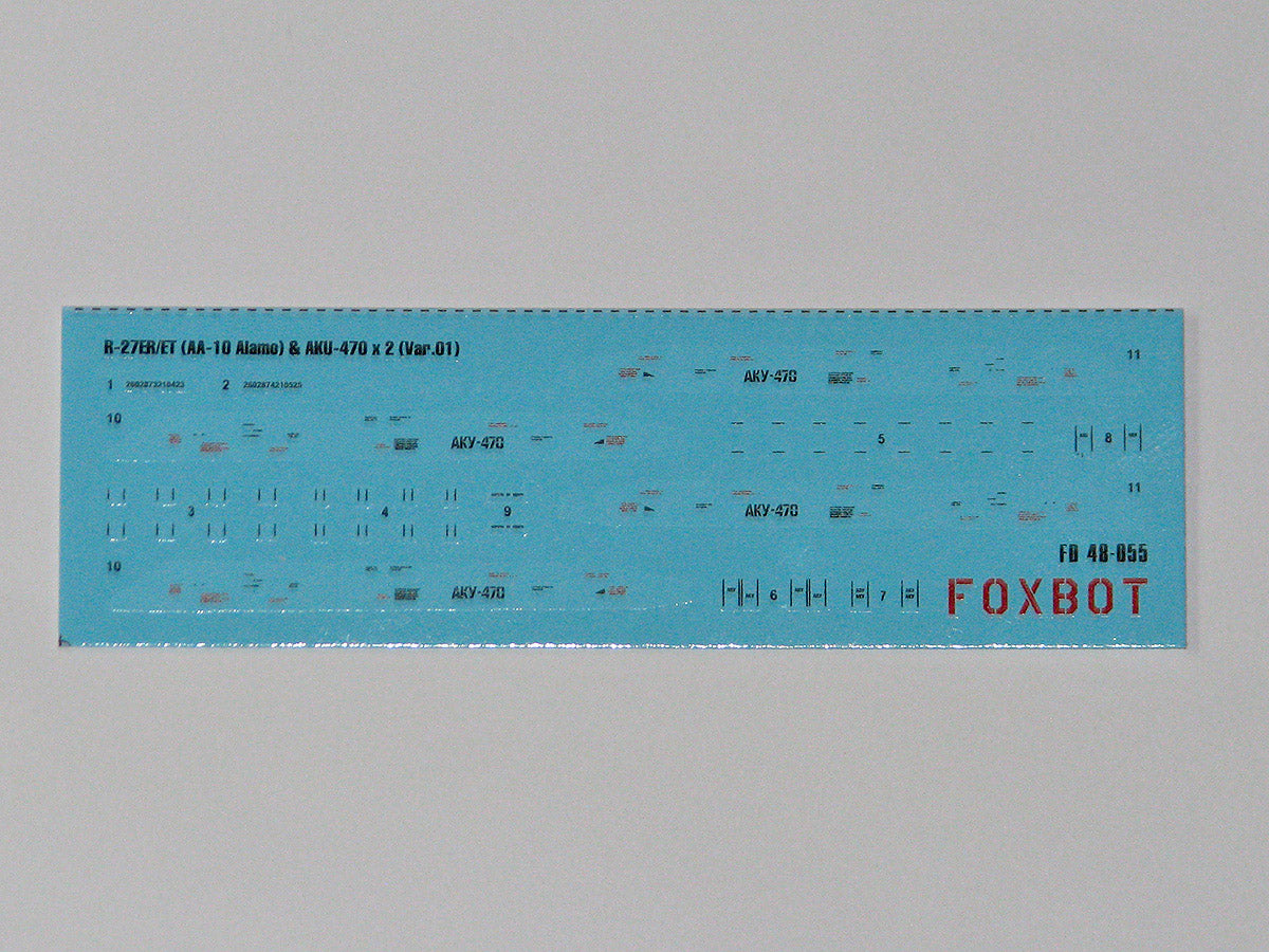 Foxbot Decals FBOT48055 1:48 Soviet Missile R-27ER/ET
