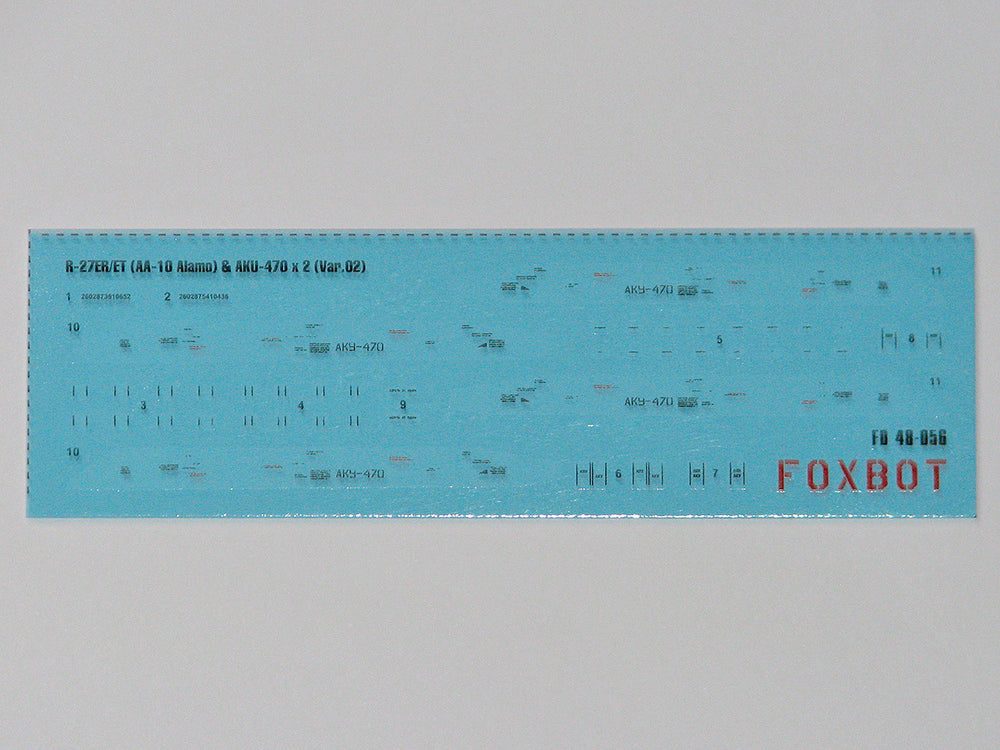 Foxbot Decals FBOT48056 1:48 Soviet Missile stencils R-27ER/ET