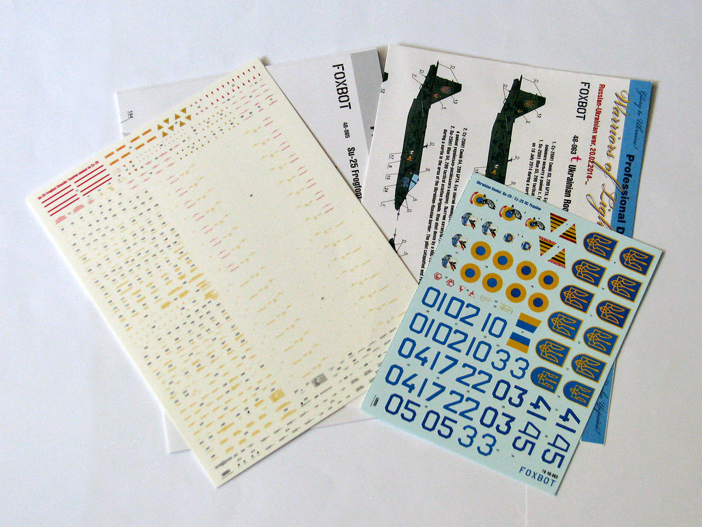 Foxbot FBOT48063T Ukrainian Rooks: Su-25 Decals & Stencils 1:48