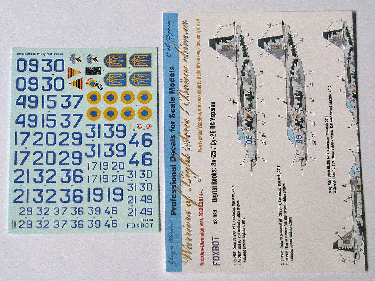 Foxbot FBOT48064 Ukrainian Digital Rooks: Sukhoi Su-25 1:48