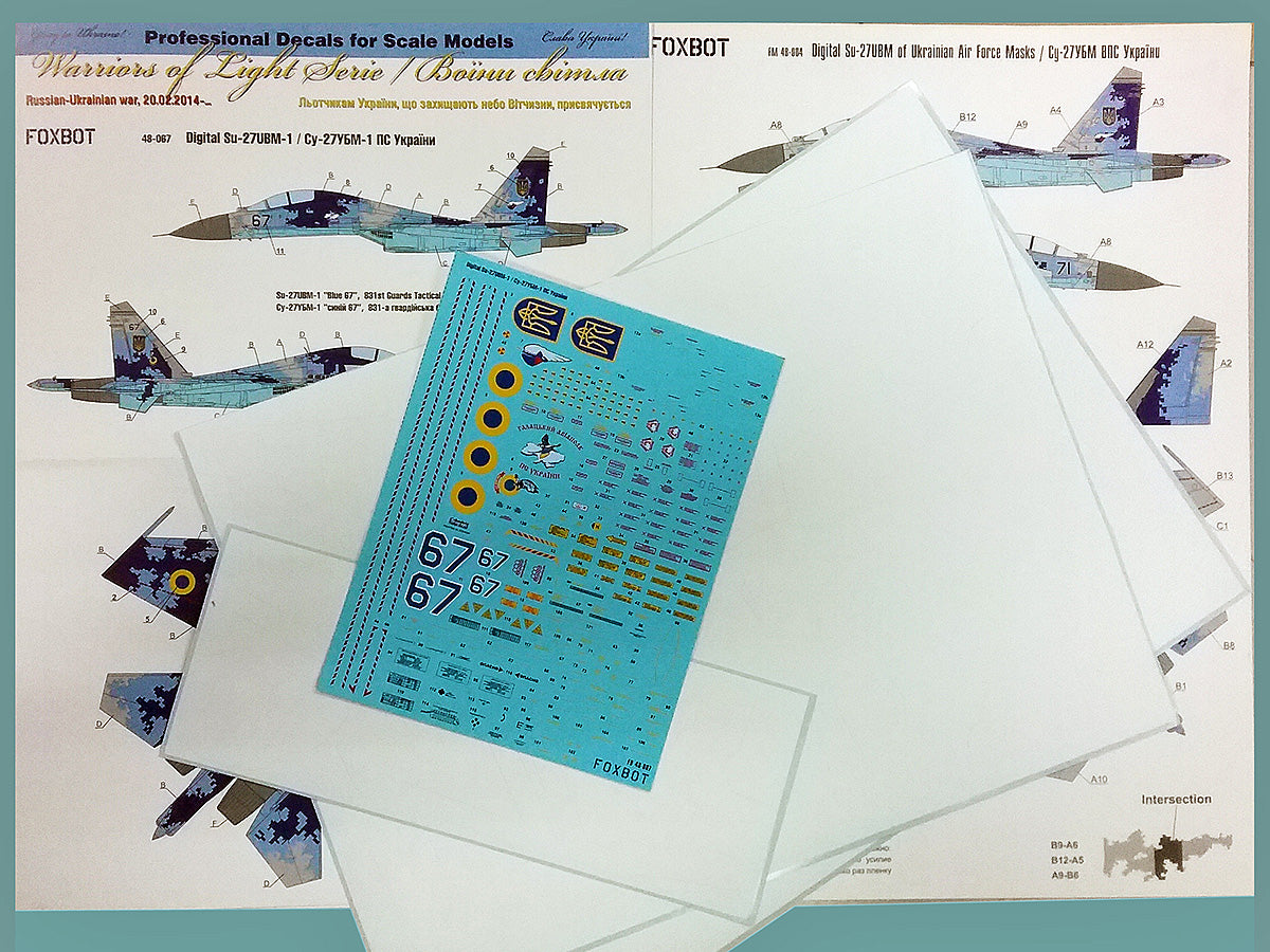 Foxbot FBOT48067A Ukrainian Su-27UBM Digital Camo Decals 1:48