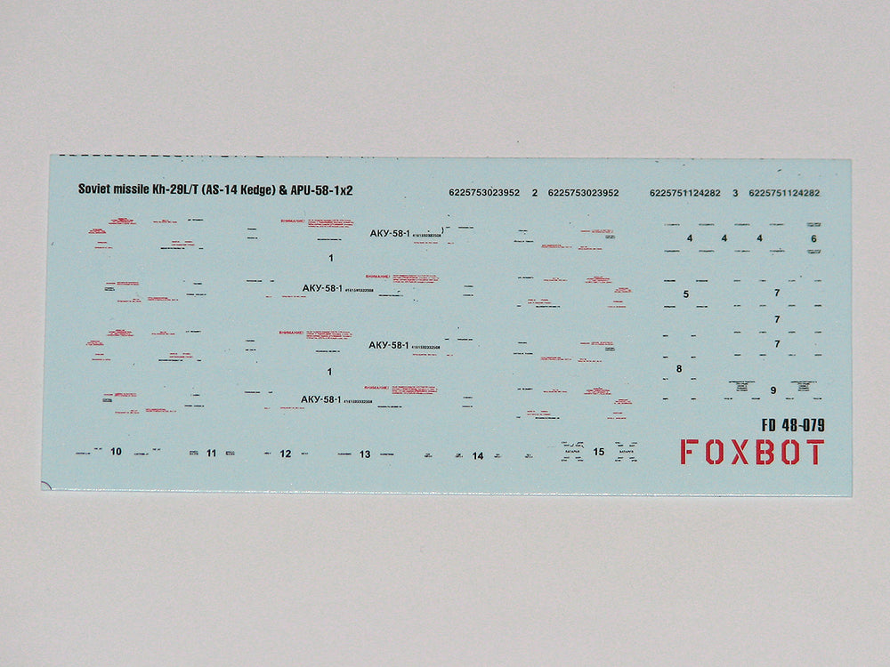 Foxbot Decals FBOT48079 1:48 Missile Kh-29L/T