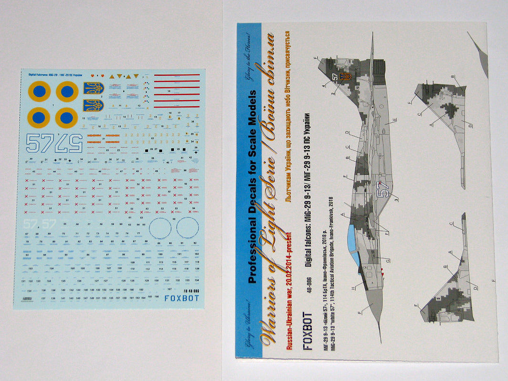 Foxbot FBOT48086 Ukrainian Digital Falcons: MiG-29 9-13 1:48