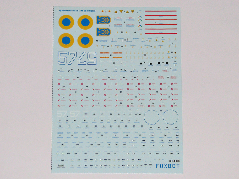 Foxbot FBOT48086 Ukrainian Digital Falcons: MiG-29 9-13 1:48
