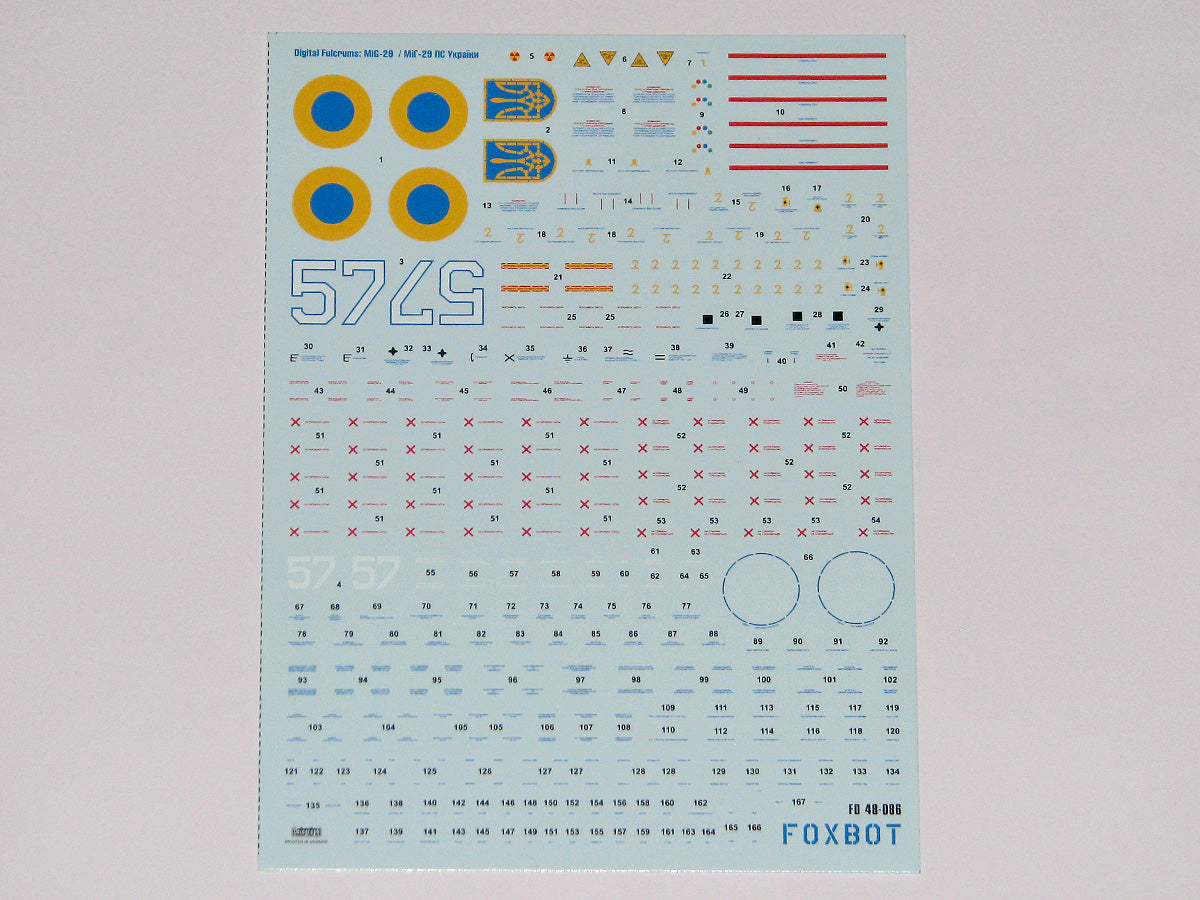 Foxbot FBOT48086 Ukrainian Digital Falcons: MiG-29 9-13 1:48