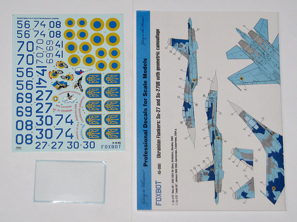 Foxbot FBOT48095T 1:48 Ukrainian Su-27/UB Geometric Camo & Stencils