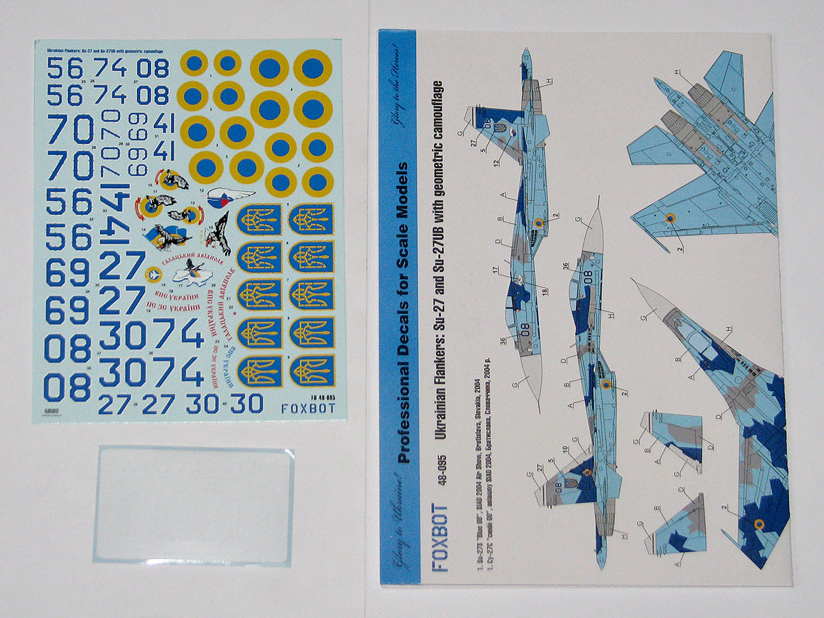 Foxbot FBOT48095T 1:48 Ukrainian Su-27/UB Geometric Camo & Stencils