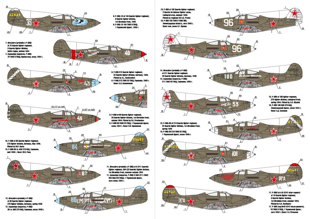 Foxbot FBOT72014 Soviet P-39N/Q Red Snake & Stencils 1:72