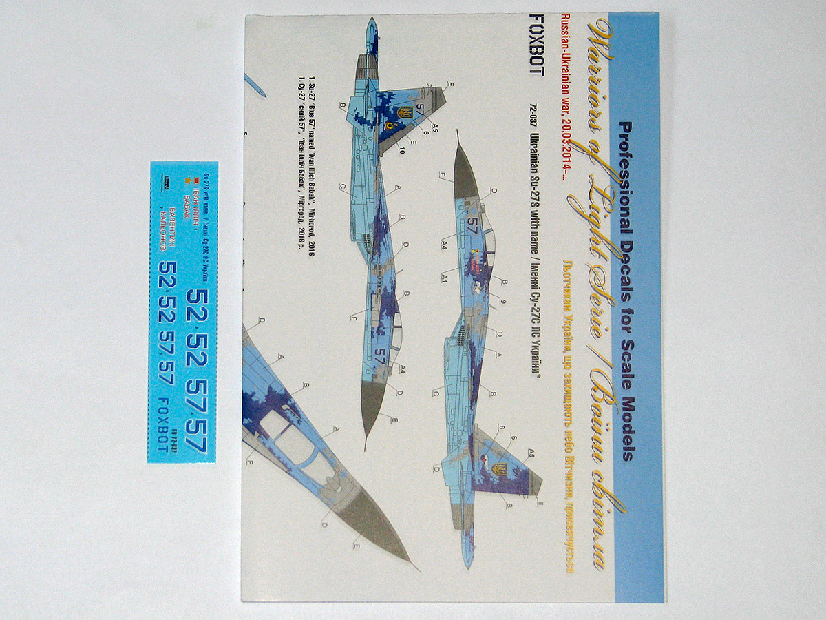 Foxbot Decals FBOT72037 1:72 Ukrainian Sukhoi Su-27S