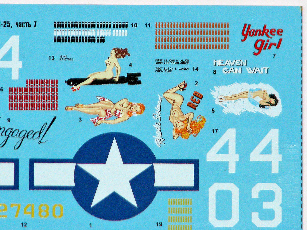 Foxbot Decals FBOT72041 1:72 North-American B-25G/J Mitchell
