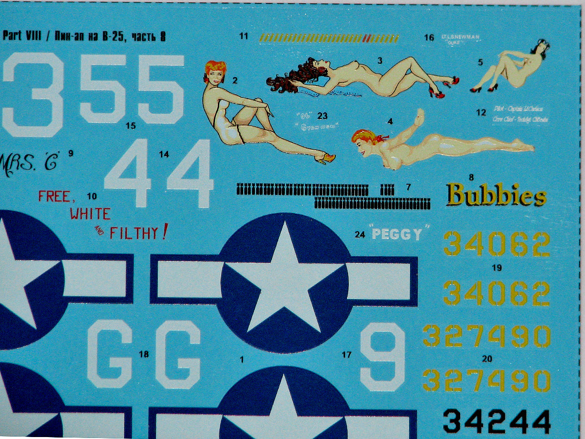 Foxbot Decals FBOT72042 1:72 North-American B-25H/J Mitchell