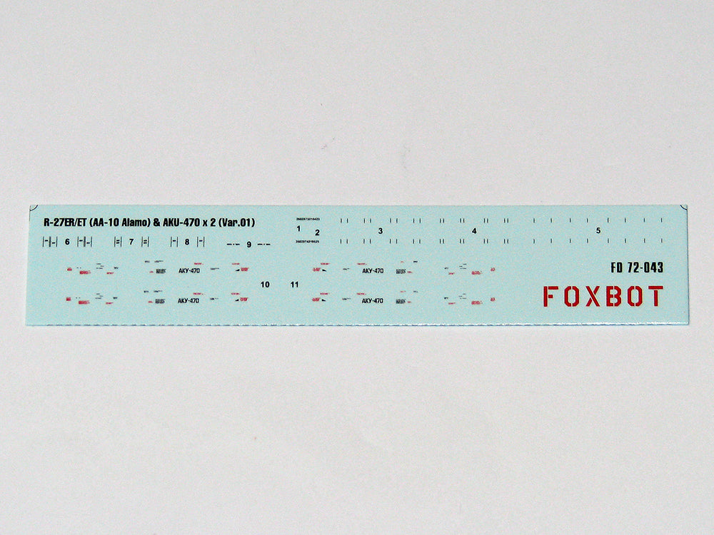 Foxbot Decals FBOT72043 1:72 Soviet Missile R-27ER/ET