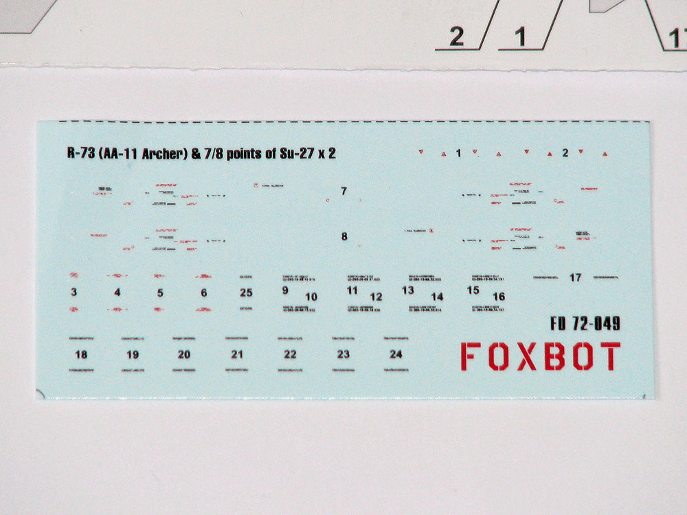 Foxbot Decals FBOT72049 1:72 Soviet Missile R-73