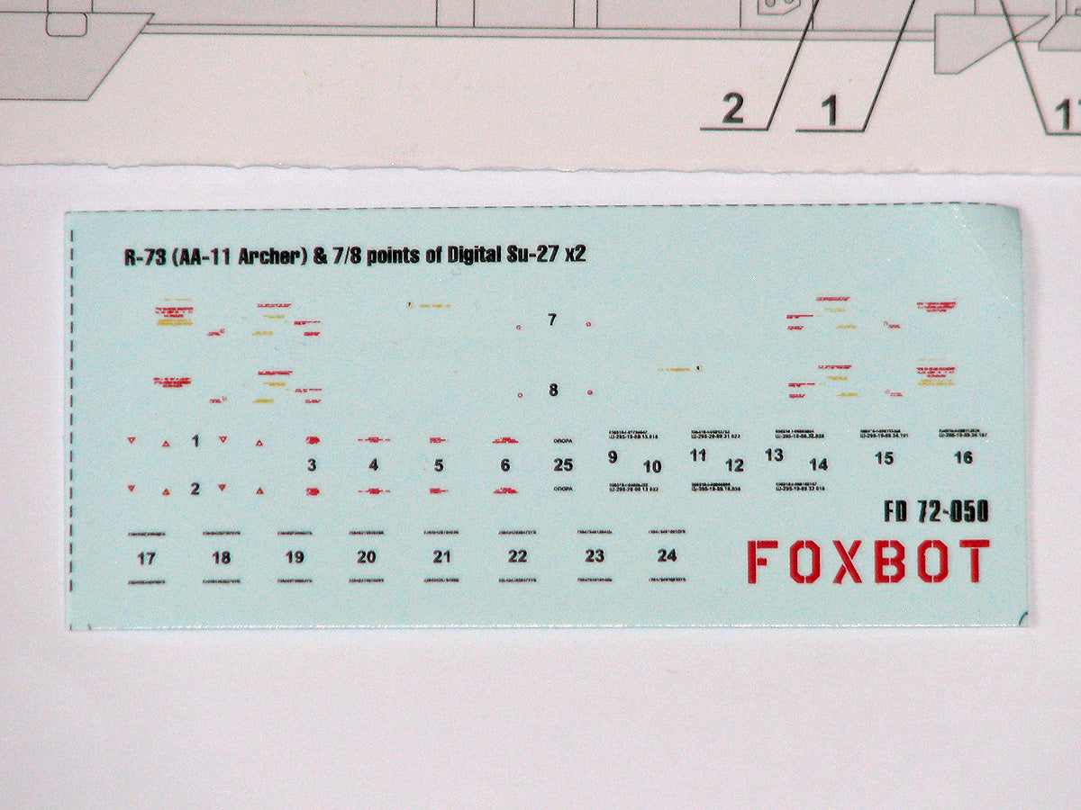 Foxbot Decals FBOT72050 1:72 Soviet Missile R-73
