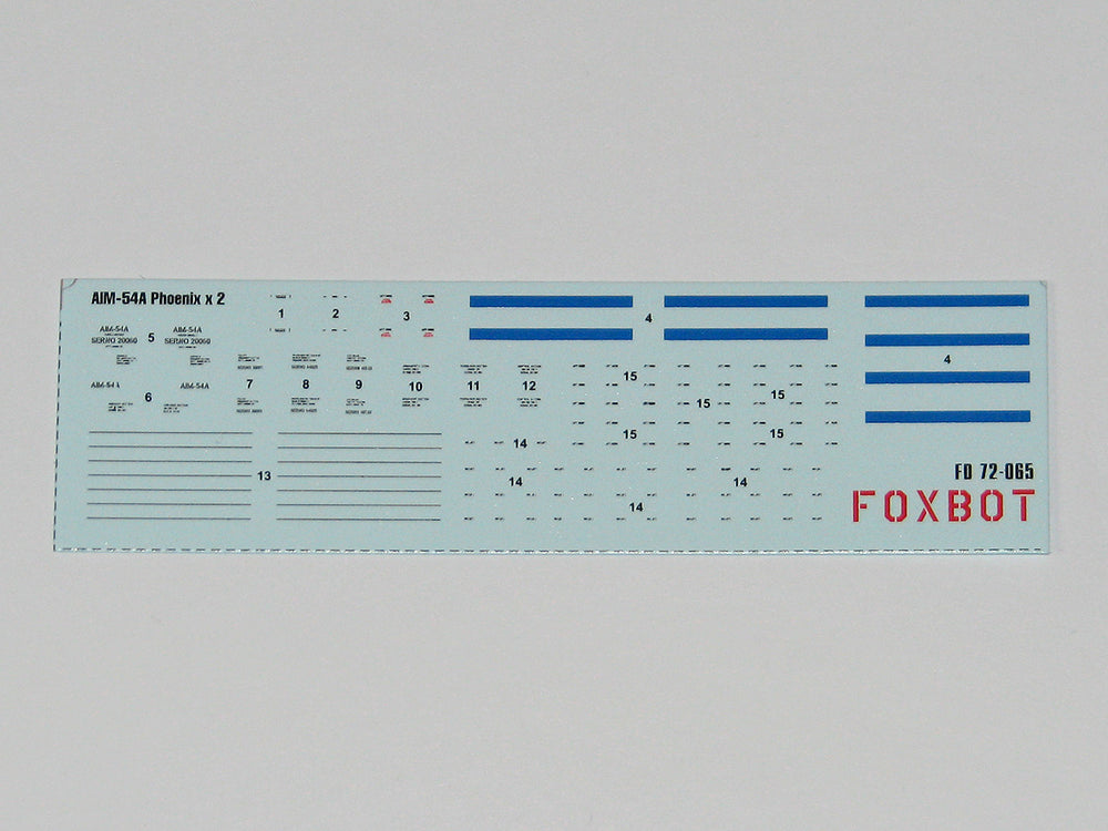 Foxbot Decals FBOT72065 1:72 Missile AIM-54A Phoenix Stencils