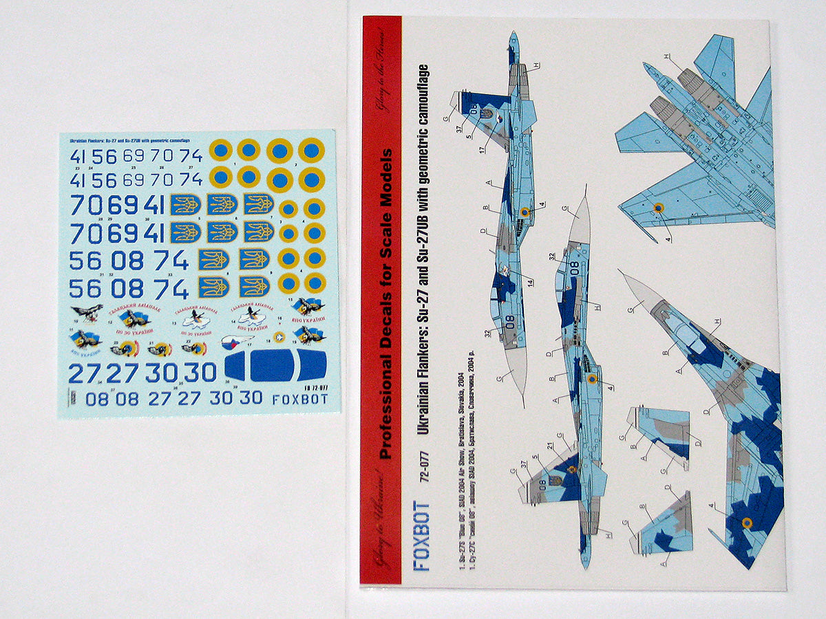 Foxbot FBOT72077 Ukrainian Su-27/UB Geometric Camo 1:72