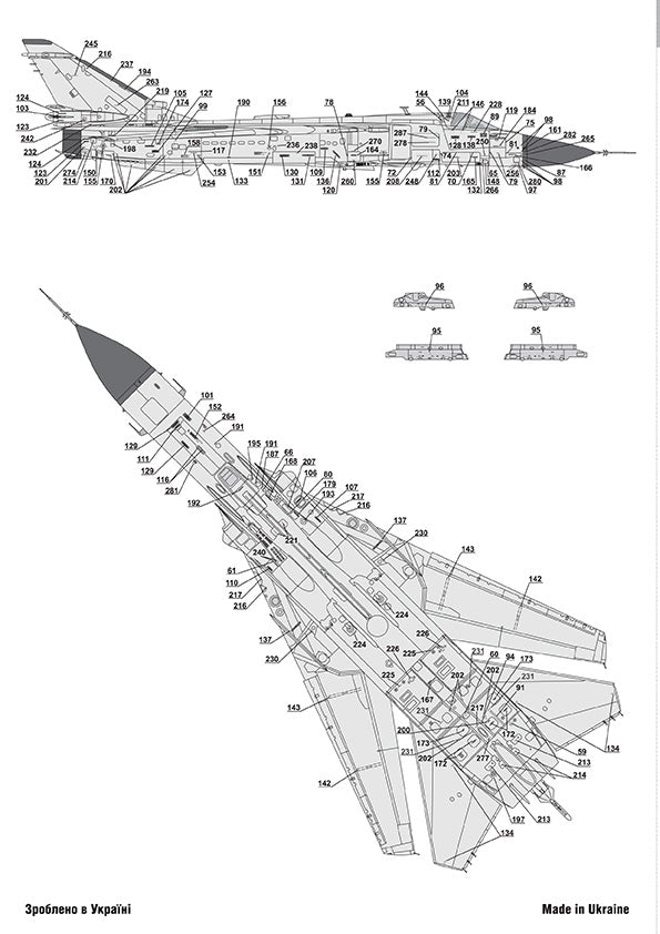 Foxbot FBOT72078 Ukrainian Sukhoi Su-24M Stencils 1:72