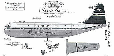 Flying Colors FC44019 Boeing 377 Stratocruiser BOAC Blue Tail 1:144