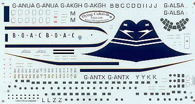 Flying Colors FC44019 Boeing 377 Stratocruiser BOAC Blue Tail 1:144