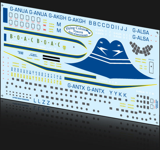 Flying Colors FC44019 Boeing 377 Stratocruiser BOAC Blue Tail 1:144