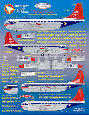 Flying Colors FC44020 1:144 377 Stratocruiser NORTHWEST ORIENT AIRLINES NA701-9