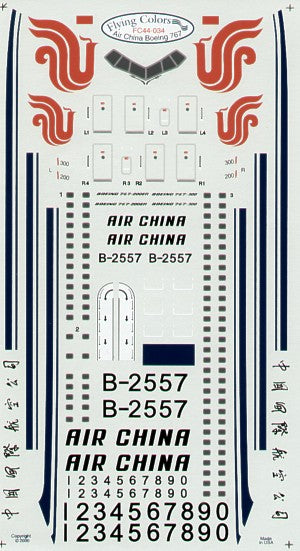 Flying Colors FC44034 1:144 Boeing 767 AIR CHINA B-2557 etc