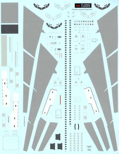Flying Colors FC44054C 1:144 Boeing 707 Detail sheet
