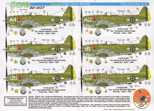 FCM FCM32007 1:32 Republic P-47D Thunderbolt Bubble tops