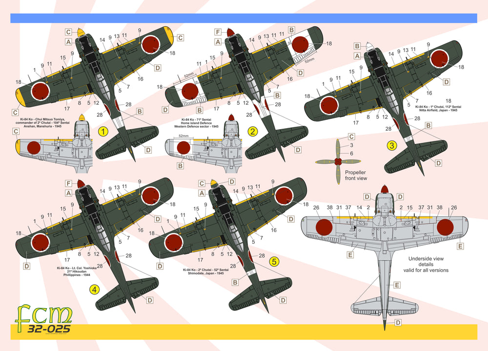 FCM FCM32025 1:32 Nakajima Ki-84 Hayate
