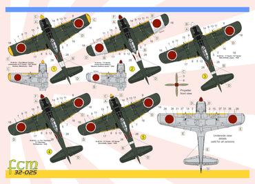 FCM FCM32025 1:32 Nakajima Ki-84 Hayate