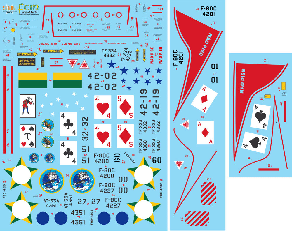 FCM FCM32029 1:32 Lockheed F-80C / AT-33A Shooting Star