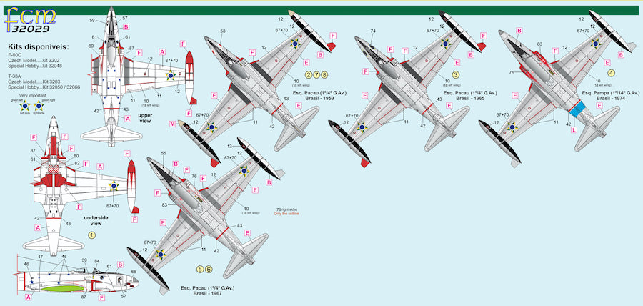 FCM FCM32029 1:32 Lockheed F-80C / AT-33A Shooting Star