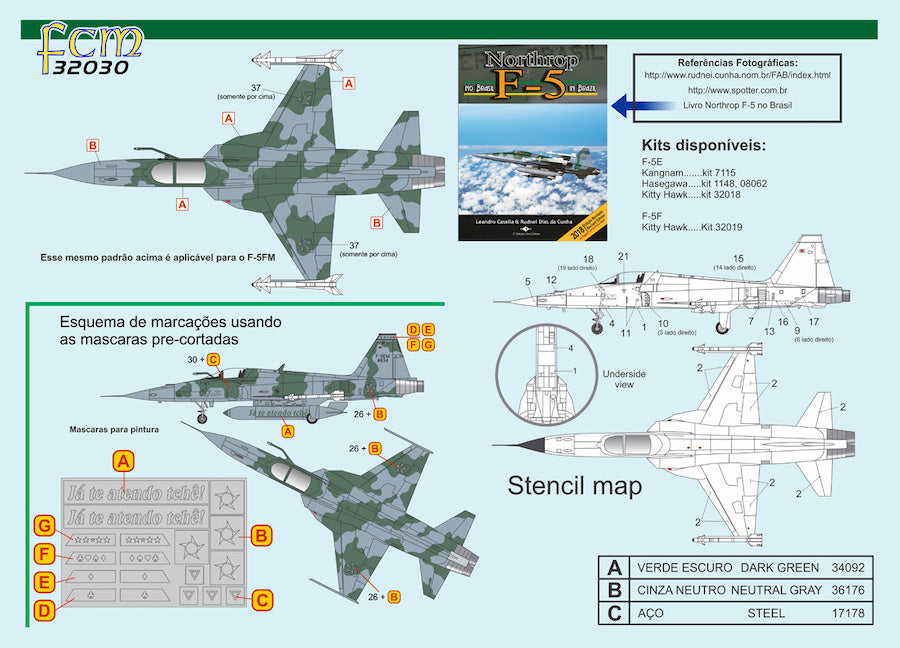 FCM FCM32030 Northrop F-5EM/FM Brazilian Tiger II 1:32