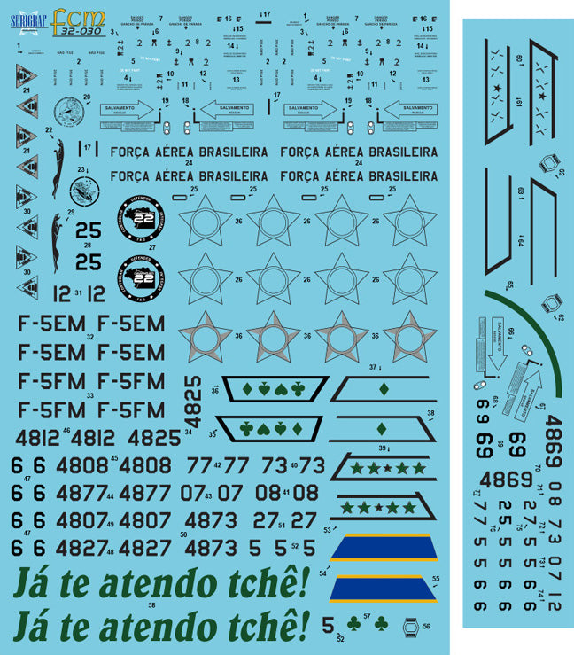 FCM FCM32030 Northrop F-5EM/FM Brazilian Tiger II 1:32