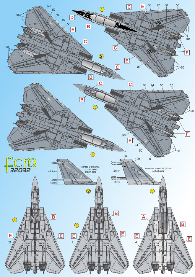 FCM FCM32032 1:32 Grumman F-14A Tomcat