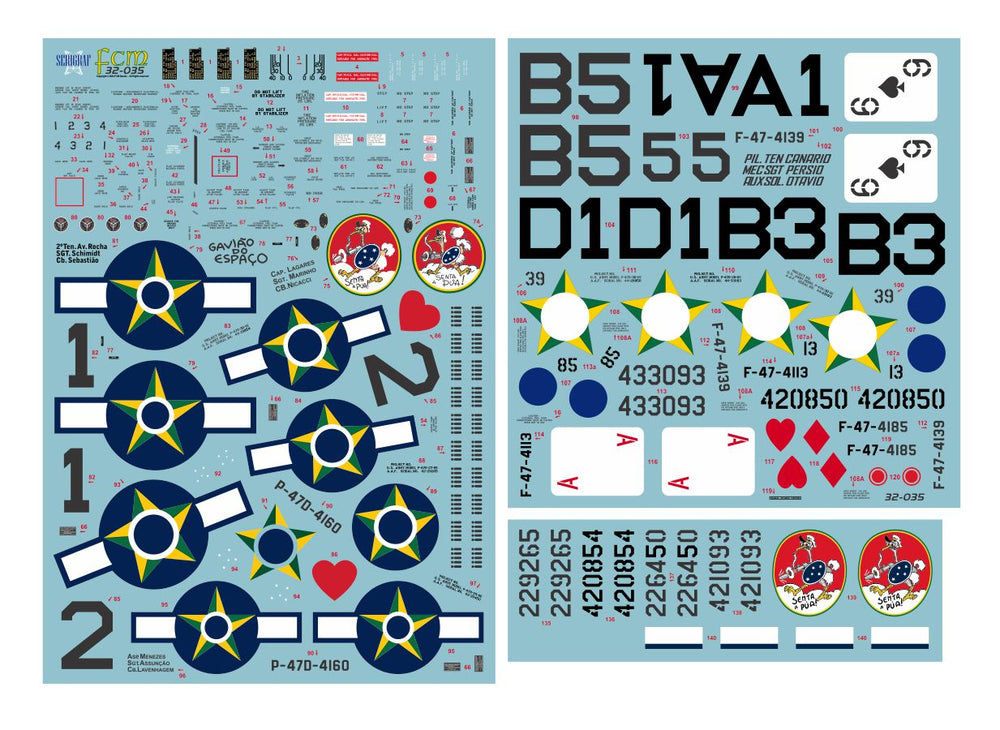 FCM FCM32035 1:32 Republic P-47D Thunderbolt Brazil
