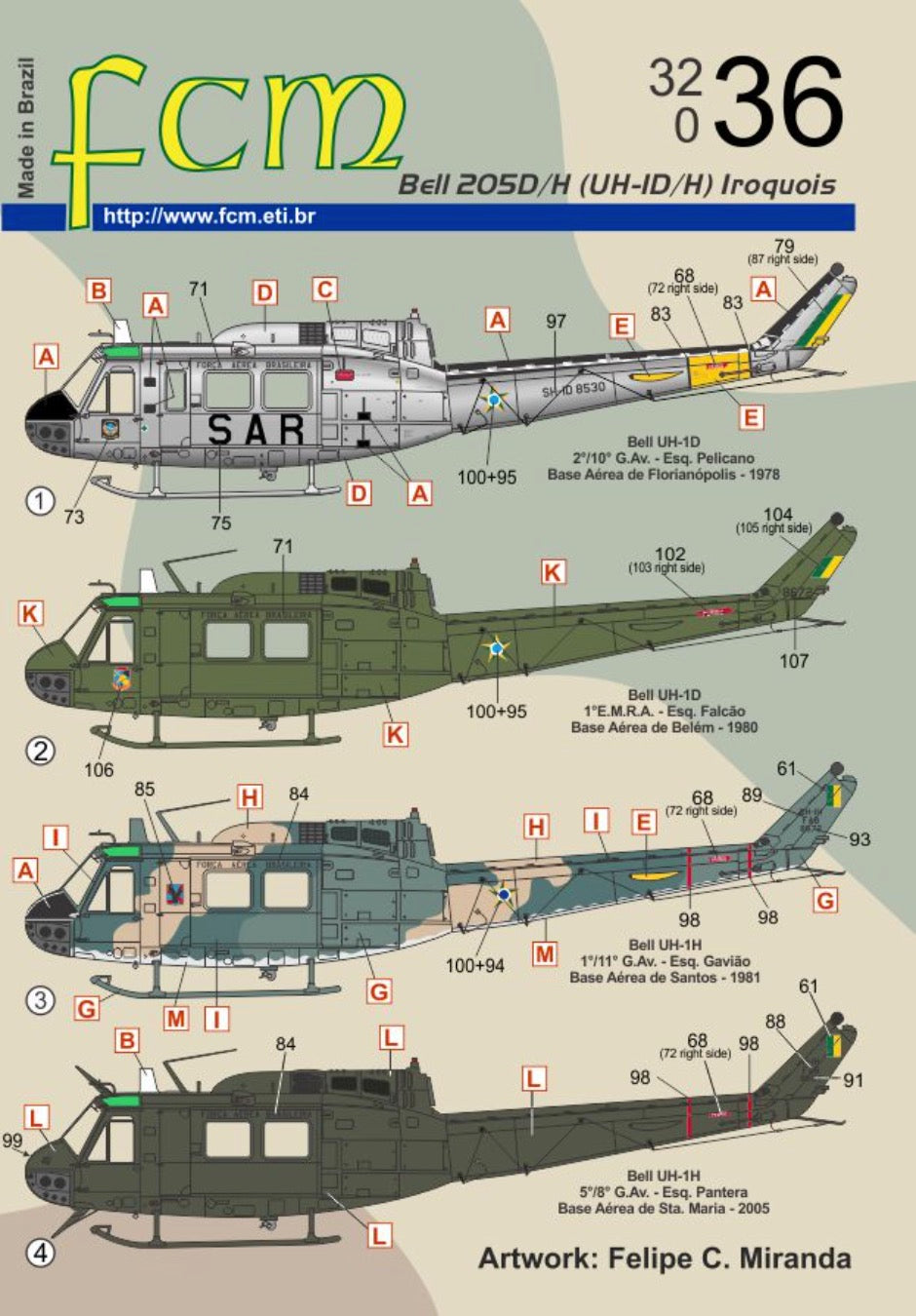 FCM FCM32036 1:32 Bell UH-1D/H