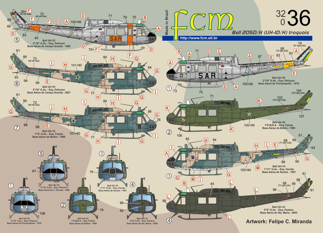 FCM FCM32036 1:32 Bell UH-1D/H