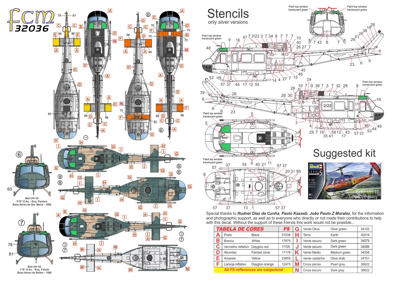 FCM FCM32036 1:32 Bell UH-1D/H