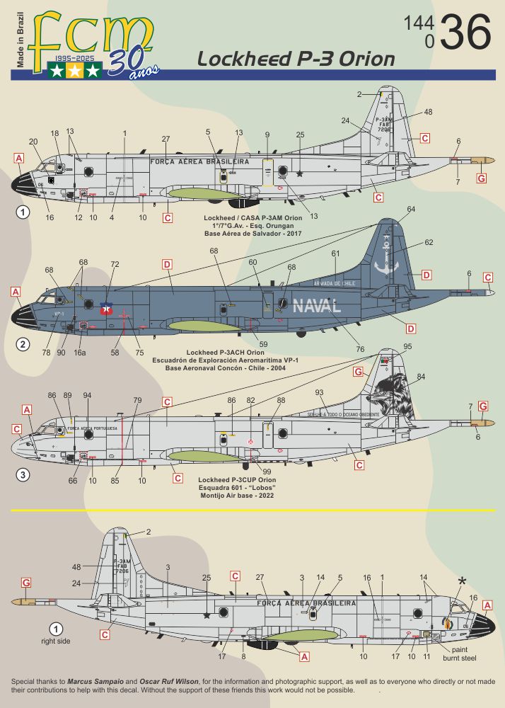 FCM FCM44036 1:144 Lockheed P-3C Orion